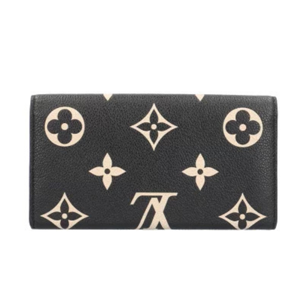 Louis Vuitton Long Wallet Portefeuille Bicolor Monogram Empreinte Sarah Brown